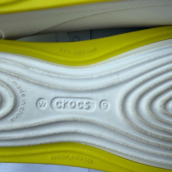Women’s White Slip On Crocs - Picture 6 of 6